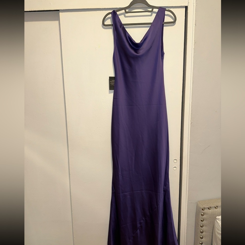 Norma Kamali Purple Maria Sleeveless Dress